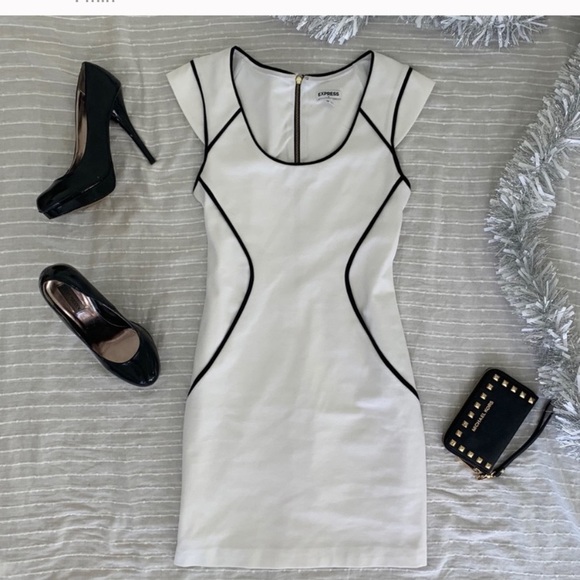 Express Dresses & Skirts - Express white mini stretchy dress